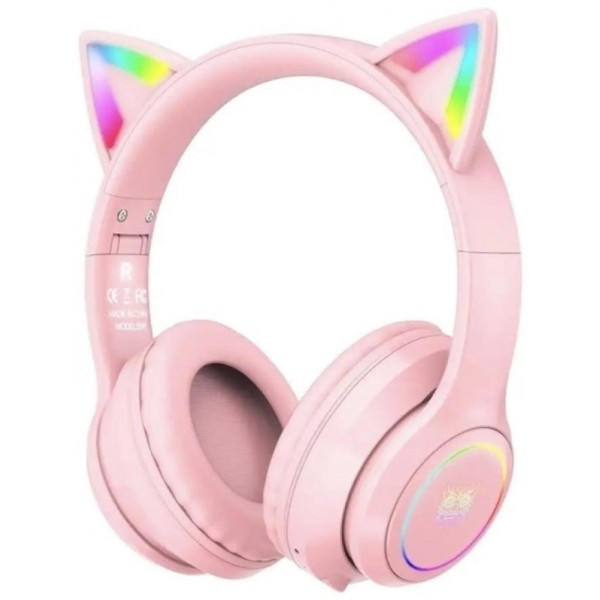 Bluetooth-гарнітура Onikuma Cat B90 Pink (Код товару:34594) Харьков - изображение 1