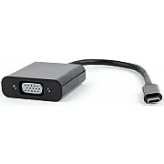 Адаптер Cablexpert USB Type-C - VGA (M/F) 0.15 м Чорний (AB-CM-VGAF-01) (Код товару:34621) Харьков