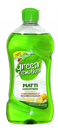 Засіб для миття посуду 500мл Green Emotion Piatti Limone 8006130503543 Киев - изображение 1