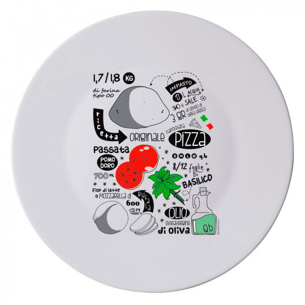 Блюдо для піцци 33 см Pizza Recipe Bormioli Rocco 419320-F-77321132 Киев - изображение 1