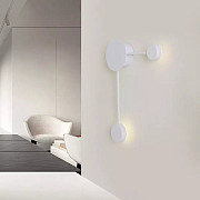 Бра настінна LED B2021/2-wh-k Білий 33х45х7 см. Київ
