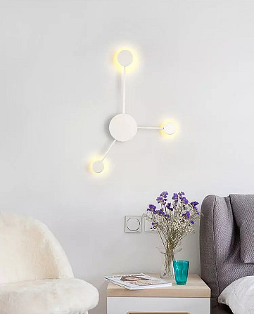 Бра настінна LED B2021/3-wh-k Білий 55х36х7 см. Київ - изображение 1