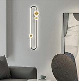 Бра настінна LED DE16C/1-k Чорний 6х16х60 см. Киев
