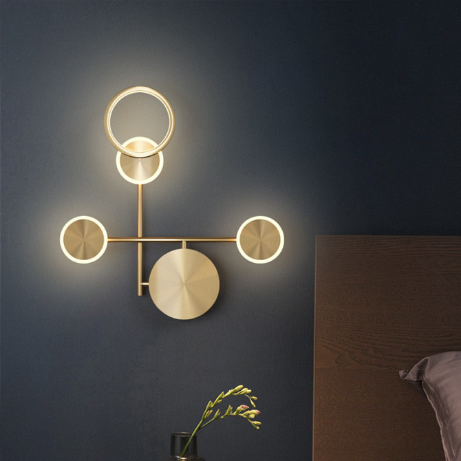 Бра настінна LED WJ2140-gd-k Бронза х52х45 см. Київ - изображение 1