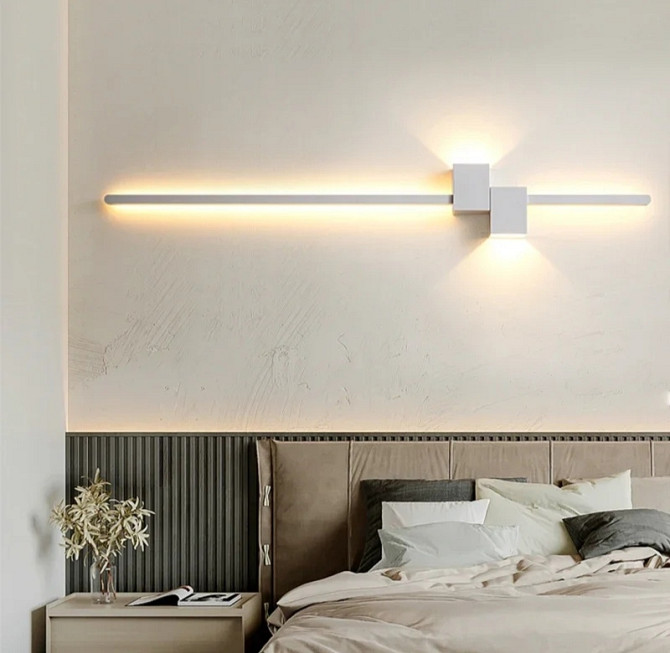 Бра настінна LED WM23/800-wh-k Білий 6х15х80 см. Киев - изображение 1