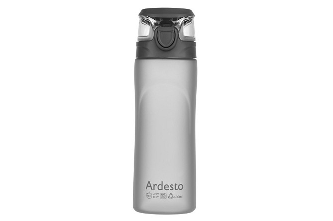 Пляшка для води Ardesto Matte Bottle AR-2205-PGY 600 мл сіра Киев - изображение 1
