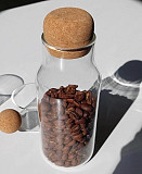 Пляшка із пробковою кришкою для зберігання Olens Cork 102-355 650 мл прозора Киев