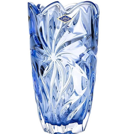 Ваза Bohemia Flora Blue 8KH29/72S96/280/M 28 см блакитна Киев - изображение 1