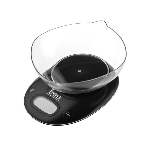 Ваги кухонні Erstech EKS-5181-Black 5 кг чорні Київ - изображение 1