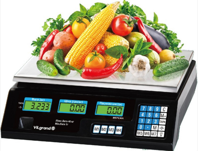 Ваги торгові 40кг Vilgrand VES-6V-40 Киев - изображение 1