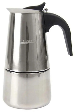 Гейзерна кавоварка Rainstahl RS-CM-8800-09 450 мл 9 чашок срібляста Київ - изображение 1