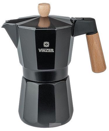 Гейзерна кавоварка Vinzer Latte Nero VZ-89382 300 мл Київ - изображение 1