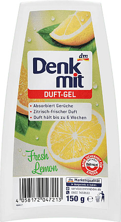 Гелевий освіжувач повітря Denkmit Duft-Gel Fresh Lemon 4058172047213 150 г Київ - изображение 1