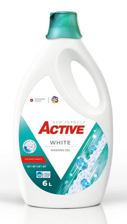 Гель для прання білих речей Active White 4820196010913 6 л Киев - изображение 1
