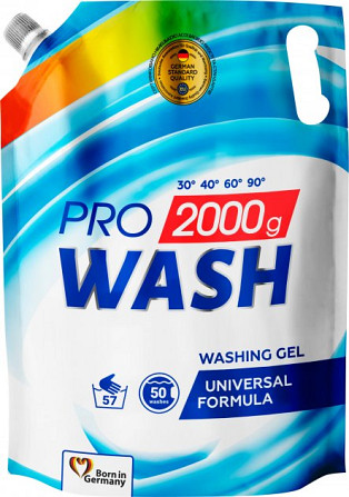 Гель для прання універсальний 2К Pro Wash 722096 2 л Киев - изображение 1