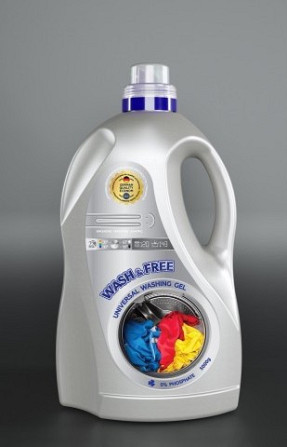 Гель для прання універсальний Wash&Free 5 л Київ - изображение 1