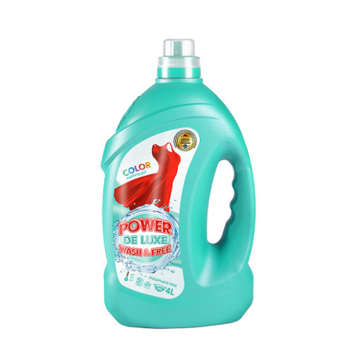Гель для прання кольорової білизни 4л Power De Luxe HIM-600056 Київ - изображение 1