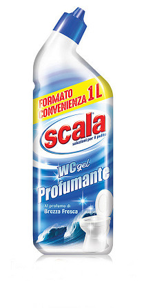 Гель для прибирання туалету з ароматом свіжого бризу 1000 мл SCALA WC gel Profuman 8006130504144 Київ - изображение 1