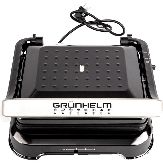 Гриль контактний Grunhelm G2013 2000 Вт Київ - изображение 1