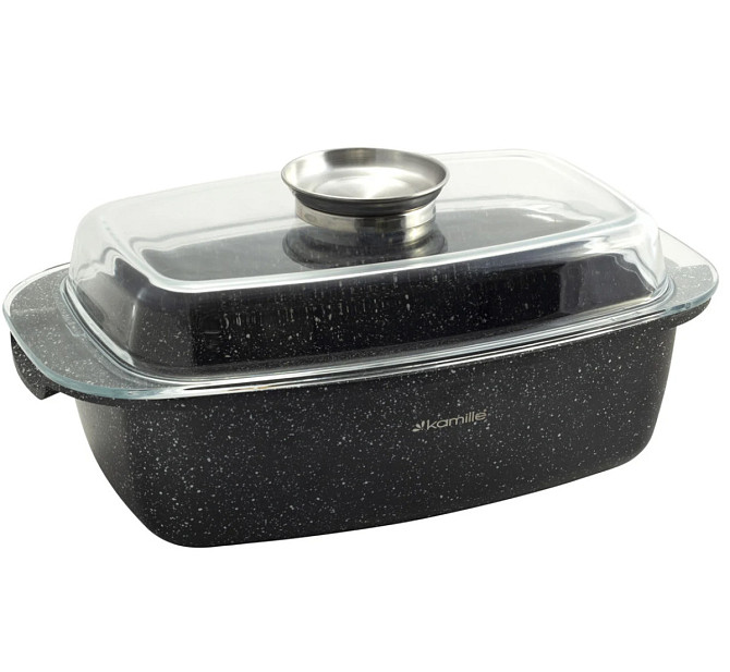 Гусятниця з кришкою Kamille KM-4433 5,5 л Київ - изображение 1